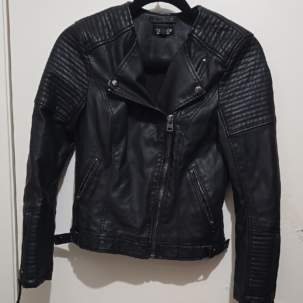 Women's Black Biker Jacket